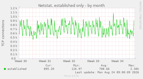Netstat, established only